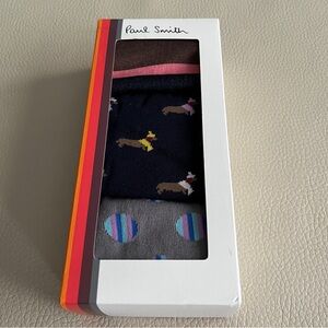 NWB - Paul Smith Women’s 3-Pack Socks Gift Set - Made in Italy